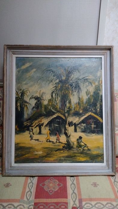 Стара и красива картина с маслени бои