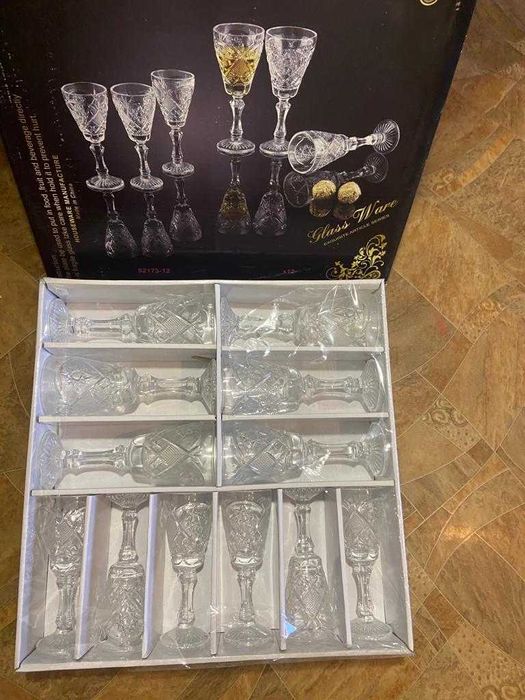 Набор фужеров и рюмок хрусталь
