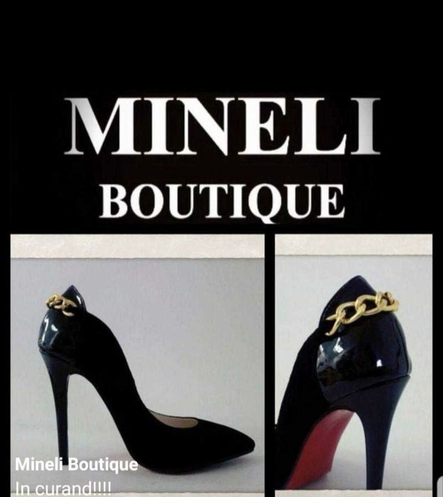 Pantofi negri Mineli Boutique