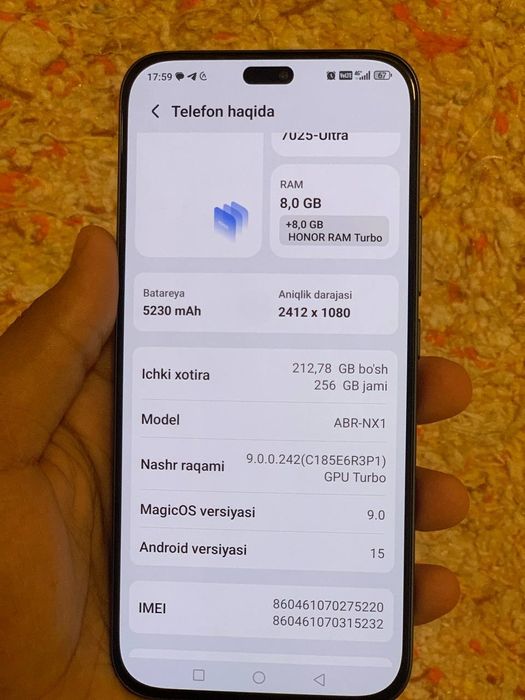 Honor 400 Lite. Yangi
