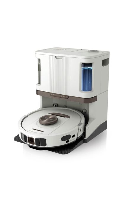 Robot de aspirare cu mop Shark PowerDetect NeverTouch Pro 2in1 RV2800ZEEUWH, statie NeverTouch Pro reincarcare, auto-curatare, 2 ani garanție la eMAG