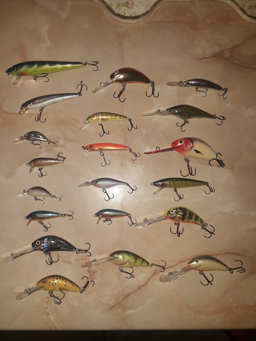 Комплект воблери за пъстърва, кефал и др.