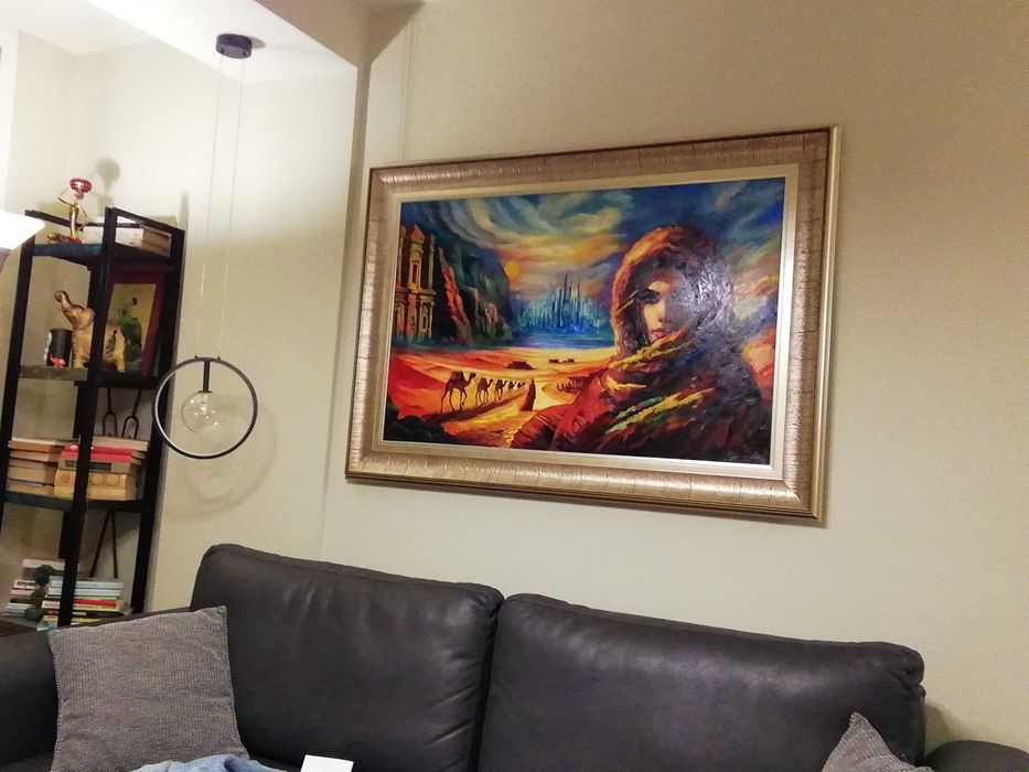 Прекрасна картина - масло, 133см/93см с  рамката