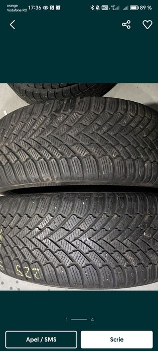 Vând 2 Anvelope iarna Continental Winter Contact TS 860