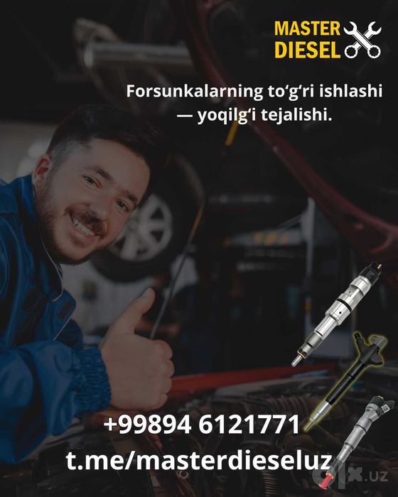 Common Rail dizel forsunkalar diagnostikasi, ta’miri va kodlashi