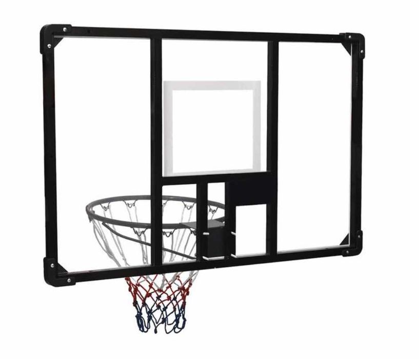 Баскетболно табло, прозрачно, 106x69x3 см, поликарбонат