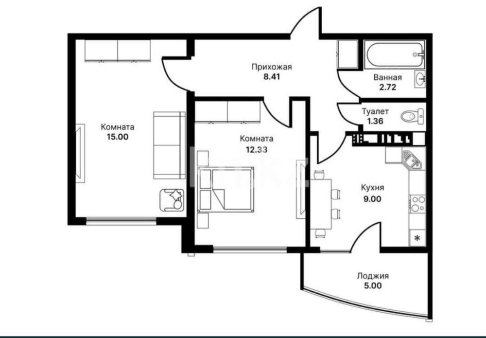 Продам 2х комнатную квартиру
