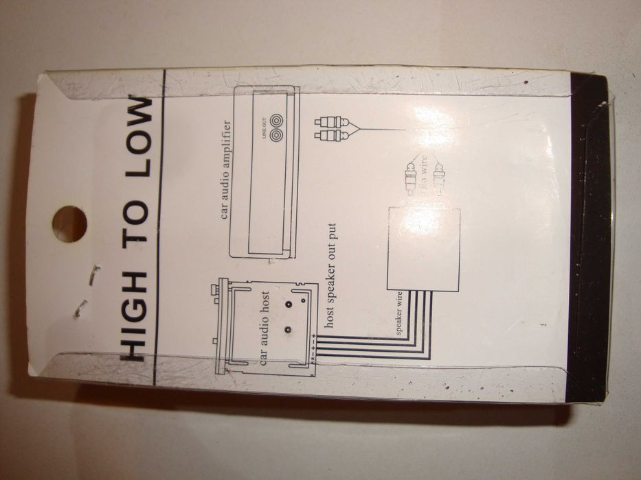 filtru convertor semnal audio hi to low RCA pentru amplificator audio