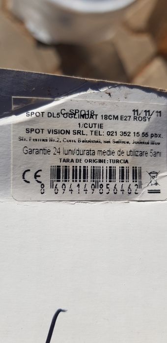 Set 2 spoturi noi incastrate