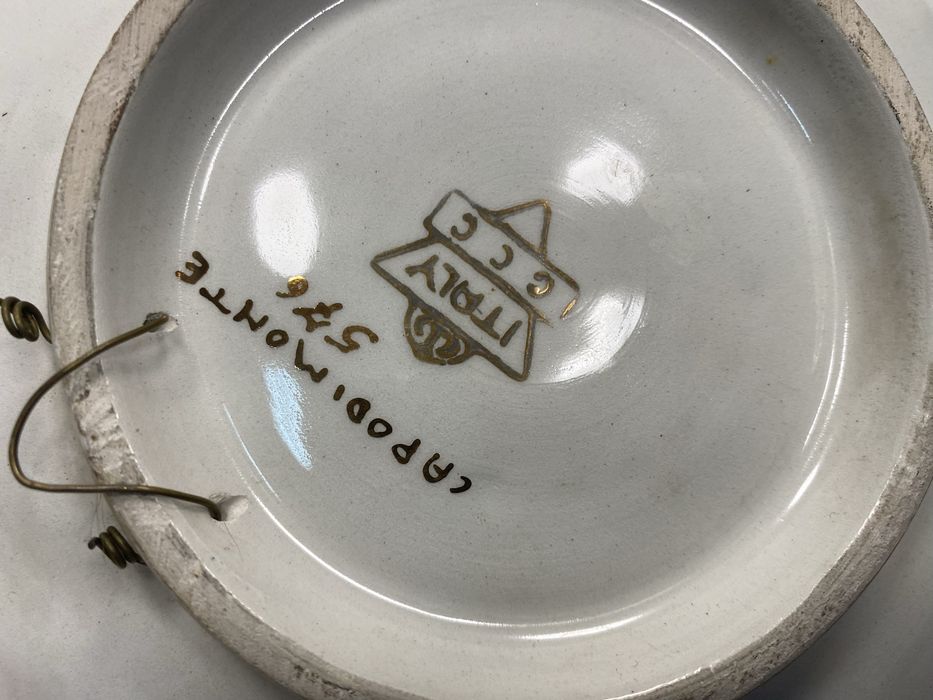 Италианска порцеланова чиния Capodimonte Италия 1960