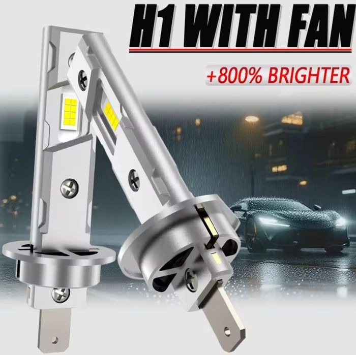 2 Броя H1 Led Крушки