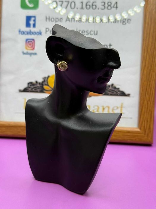 HOPE AMANET P2 - Cercei din aur 14k cu pietre nepretioase / 1.47 Gr