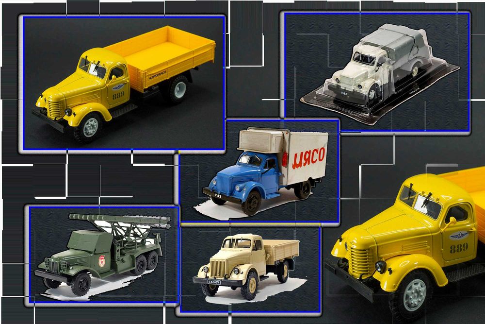 Модели грузовых машин, коллекционные экземпляры в масштабе 1:43