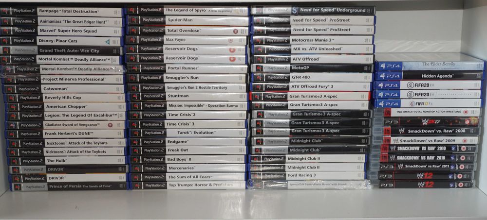 Лот от 625 игри за PS2/PS3/PS4 Okami/God of War 2/SVR 2011/Crash/GT3