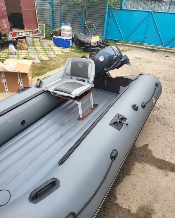 Лодка ПВХ 3,5 м нднд + мотор seanova 9,9