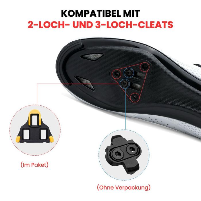 Pantofi de Ciclism pentru Bărbați Compatibili cu SPD-SL - Albi 43 EU