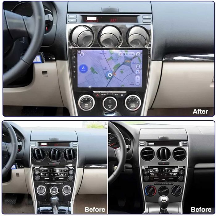 9-инчова мултимедия за Mazda 6 (2002-2008) + Подарък камера