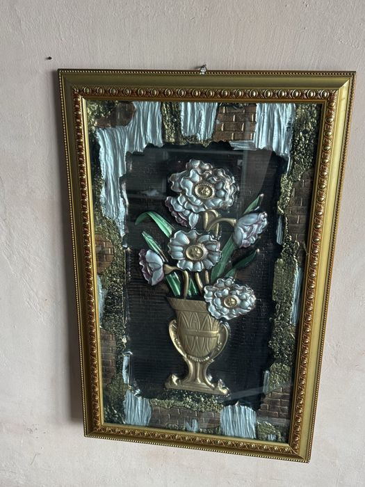 3D картина ваза с цветя