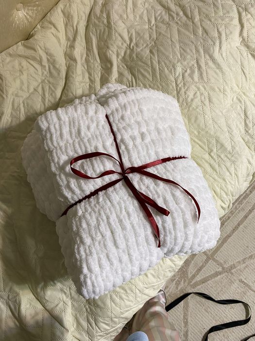 Плюшевое одеяло ручной работы