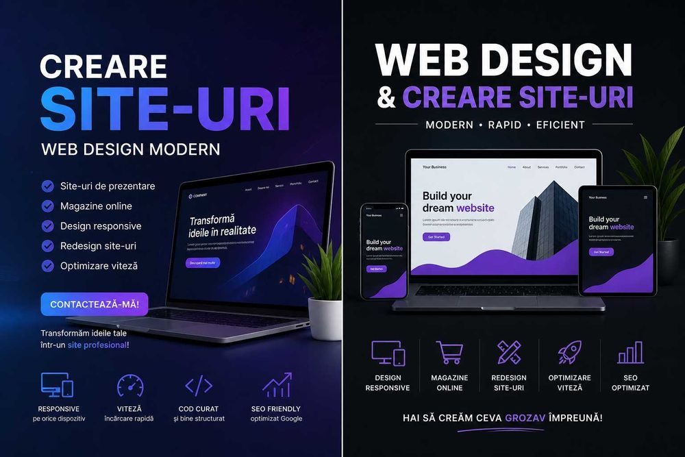 Web Design & Creare Site-uri de la 0