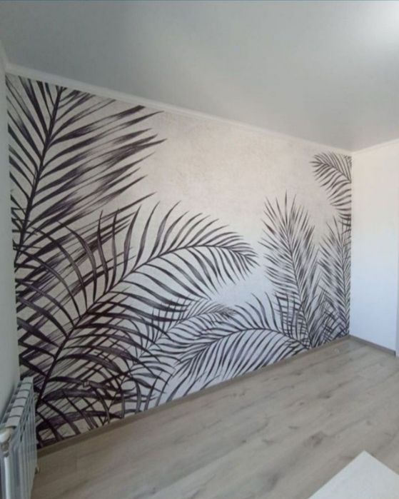 Поклейка обоев галтель плинтуса