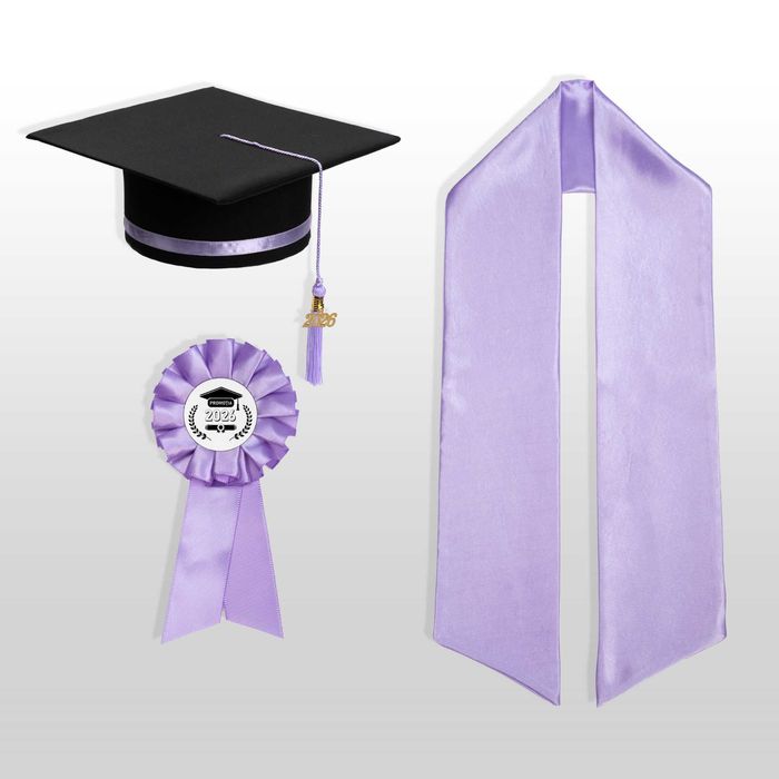 Toca, Esarfa si Cocarda, Set Nepersonalizat, Lila, Liceu, Facultate