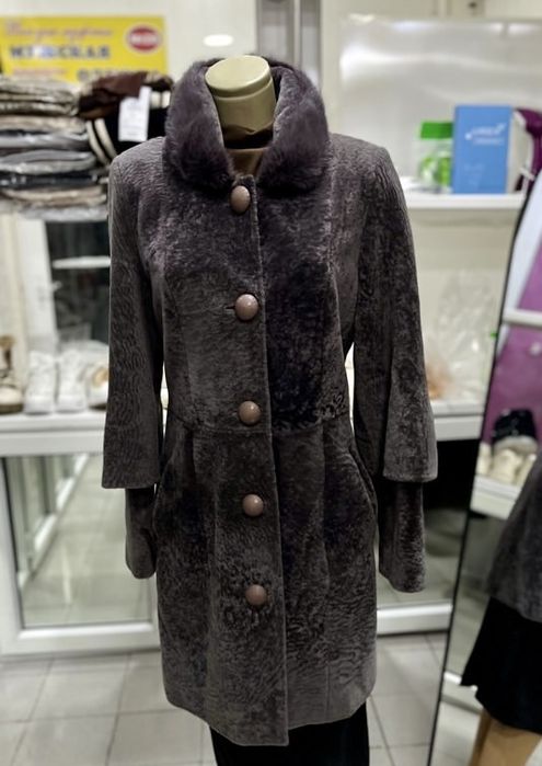 Мутоновая шуба мутон