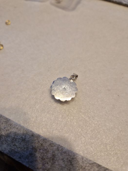 Pandantiv argint si piatra de malachit