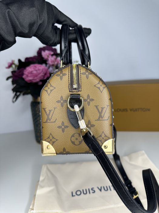 Geanta de lux Louis Vuitton speedy trunk 20 piele canvas cutie cadou30