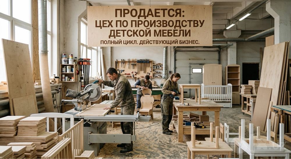 Готовый бизнес. Действующий цех по производству детской мебели
