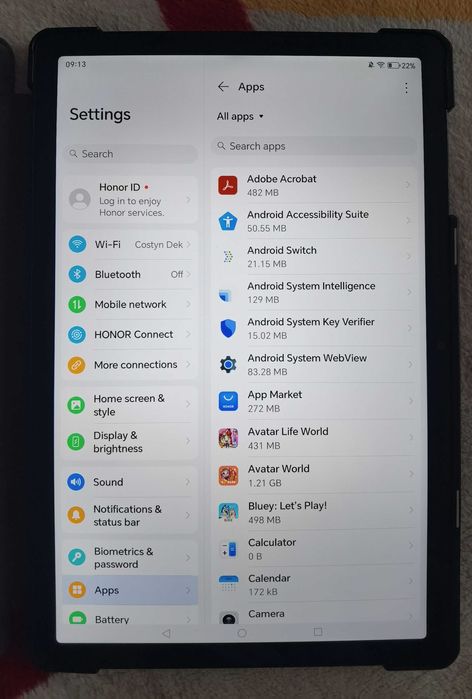 Tableta HONOR Pad X8A 128gb 4gb Gri
