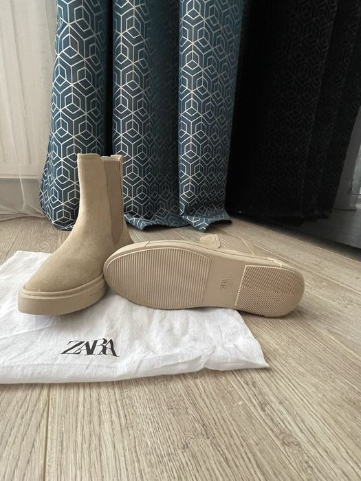 Zara сапоги замшевые продам
