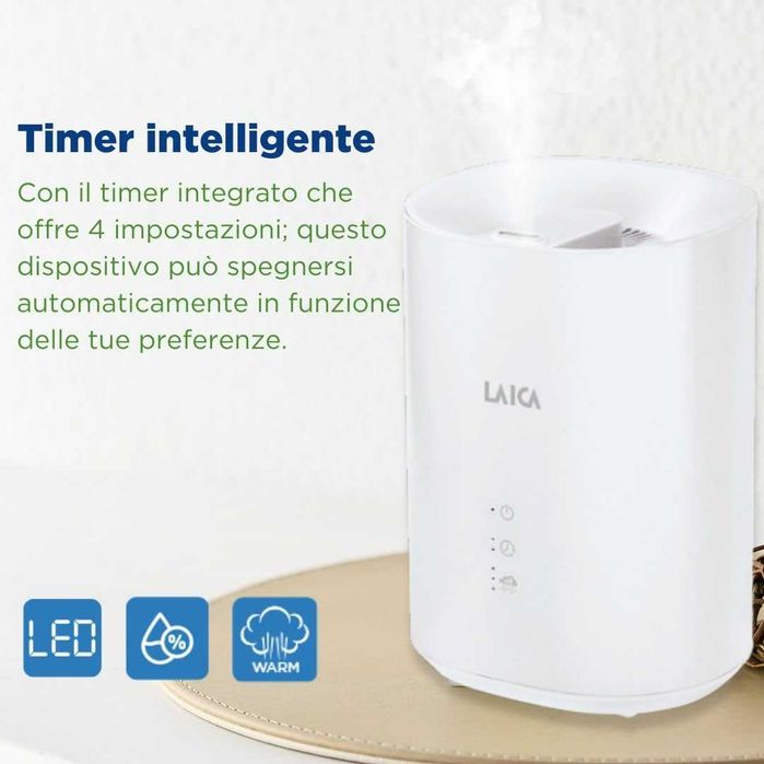 Laica ултразвуков овлажнител и дифузьор  3L- HI3020W