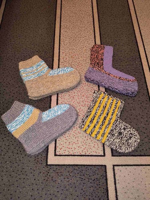 Дамски плетени ботушки - различни размери