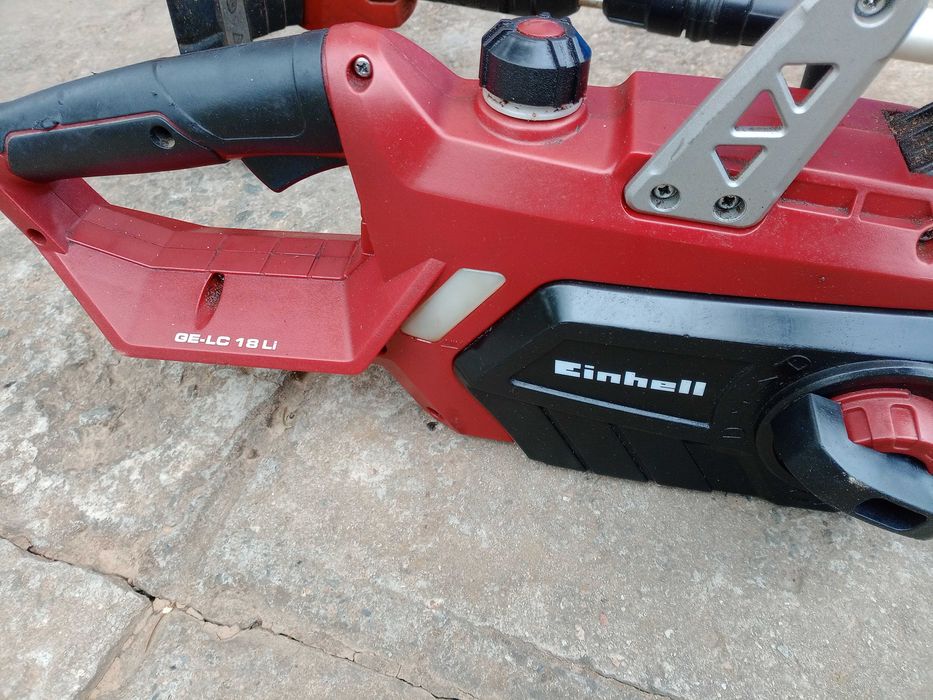 Сет акумулаторни тример и трион einhell ge-ct 18 li и einhell ge-lc 18