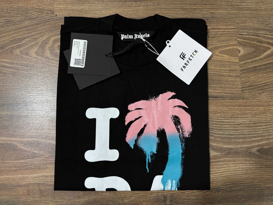 Унисекс Тениска Palm Angels Oversize - S M L XL 2XL Черна