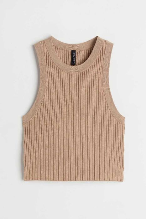 ТРИКОТАЖНЫЙ топ бренда H&M