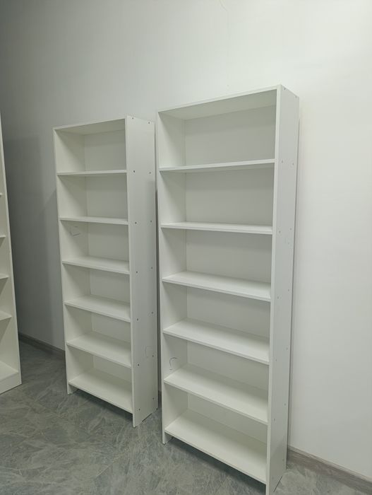 Стеллаж напольный белый