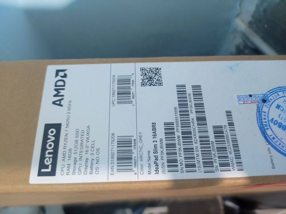 Lenovo ryzon 7 5825U