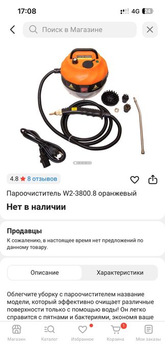 Пароочиститель.