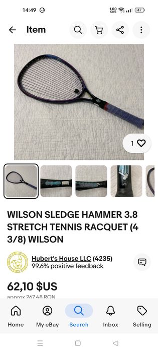 Racheta tenis Wilson Hammer 3,8!