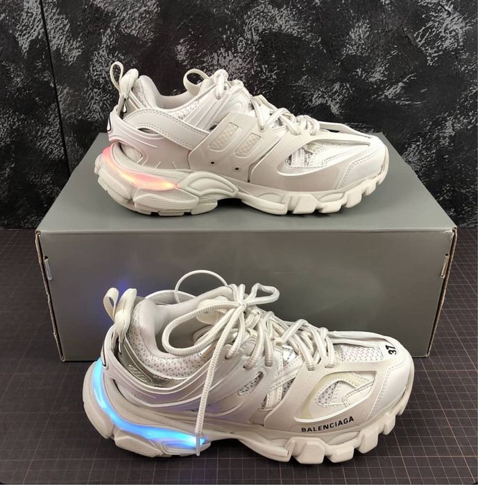 Balenciaga track led alb