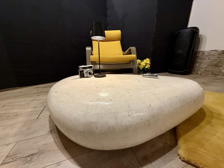 Masuta cafea din piatra  naturala - model sculptural tip Sasso