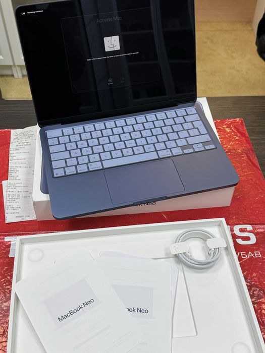 KATO НОВ 256GB  MacBook Neo 13” 8GB ГАРАНЦИЯ Technopolis до 2027  Indigo