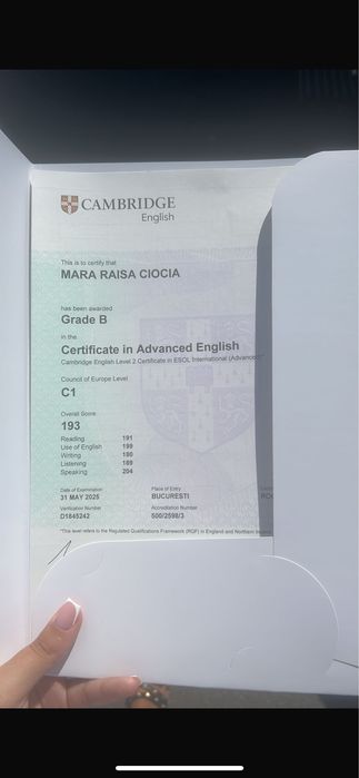 Ofer meditatii la limba engleza pentru examenele Cambridge