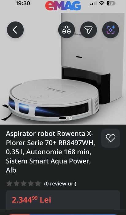 Robot aspirator Rowenta X-Plorer Serie 70+
