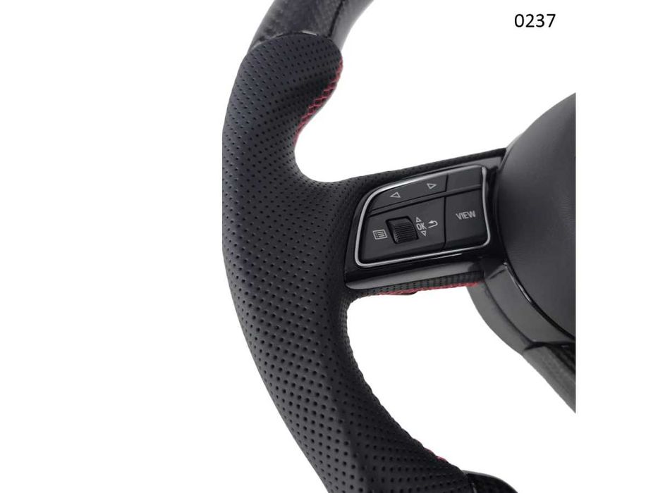 Volan sport decupat carbon AUDI A3, A4, A5, A6, A7, A8, Q3, Q5, Q7, Q8