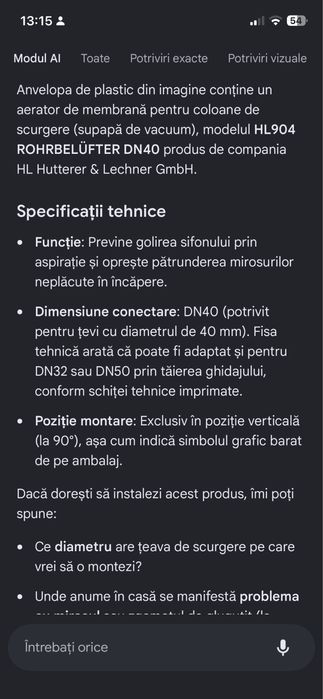 Ventil anti vid si antimiros