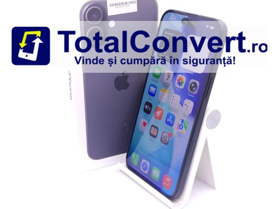 Apple iPhone 16 Plus 256GB Black 8GB, Garantie 24 luni | #D90907