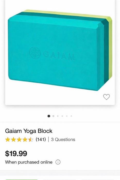 Gaiam premium три цветов пяна блок